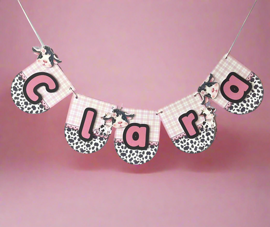 Pink Cow Banner